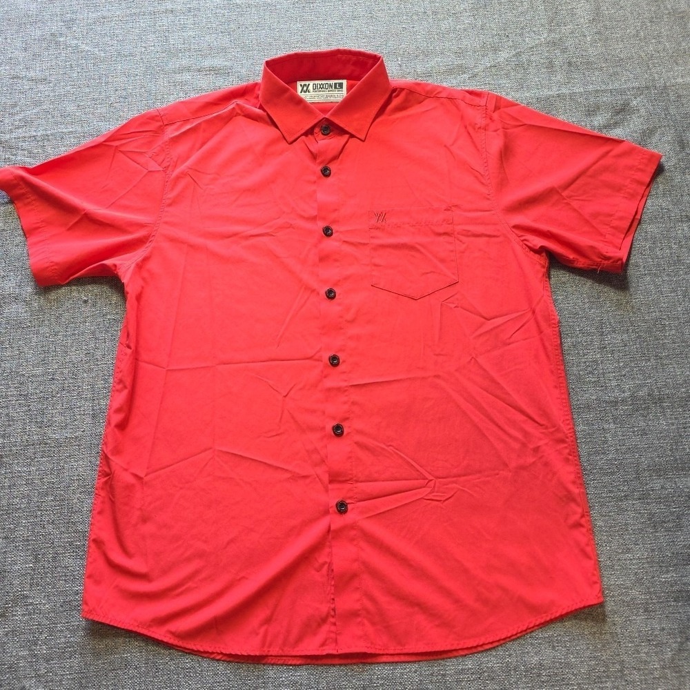 Dixxon Red D-Lux Proprietary Bamboo Blend Performance Bamboo Button Down Shirt